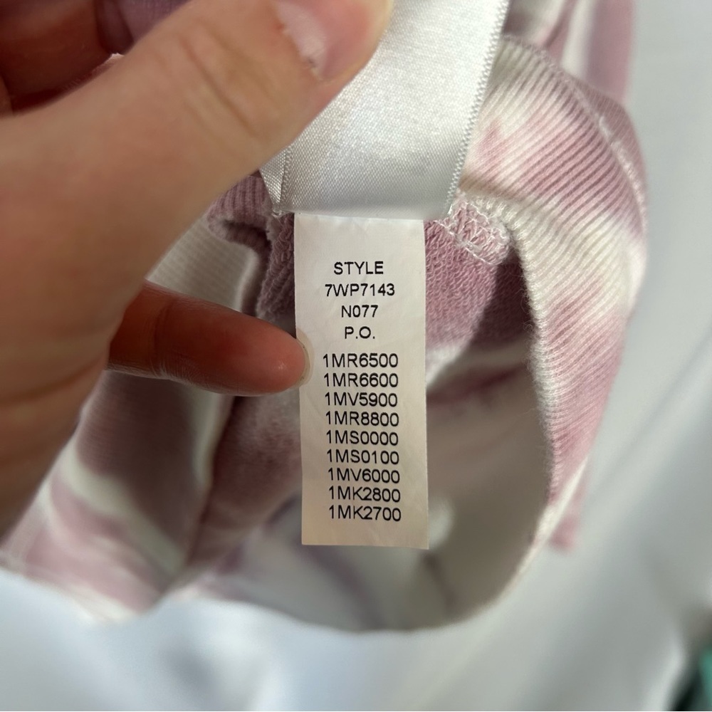 Lucky Brand | Tie Dye Light Purple White Sweatshirt Women’s Size Small - Picture 11 of 13